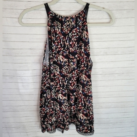 WHBM FLORAL HALTER TOP, SZ MEDIUM - Picture 4 of 12